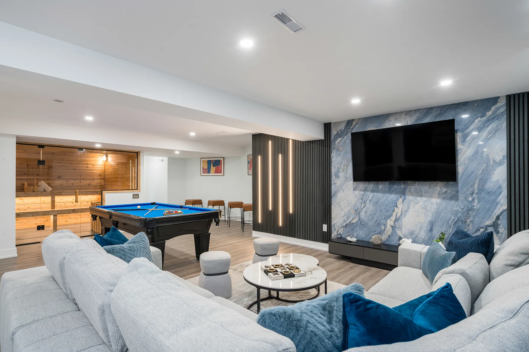 Blue Mountain Ski House games and entertainment room